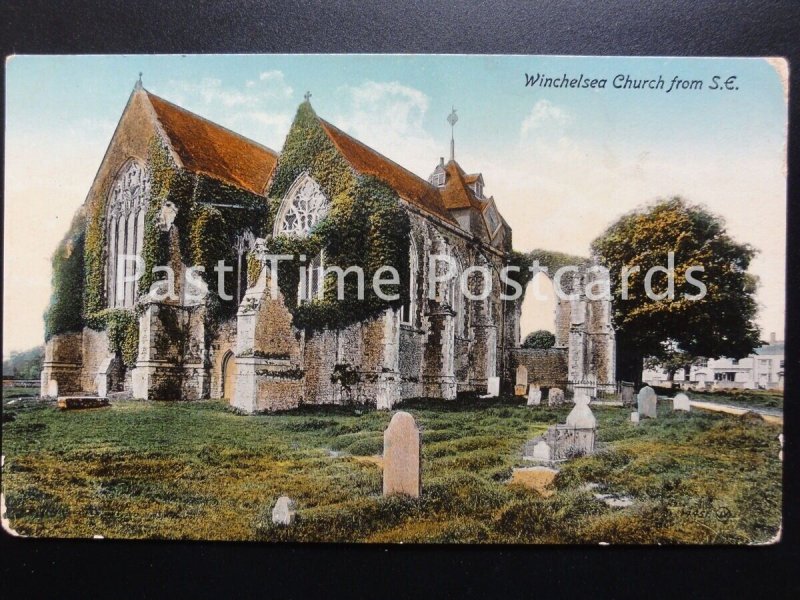 c1915 Sussex: Winchelsea Church from S.E