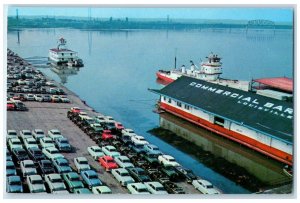 c1960 Wharf Scene Ohio River Coast Guard Station Louisville Kentucky KY Postcard