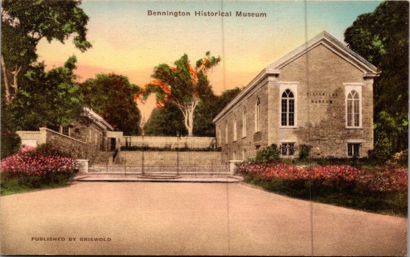 Bennington Historical Museum Vintage Postcard