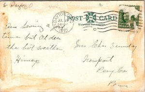 Looking North From The UB Building, Dayton, Ohio Postcard