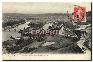 Old Postcard Rouen Panorama Taken From Bon Secours