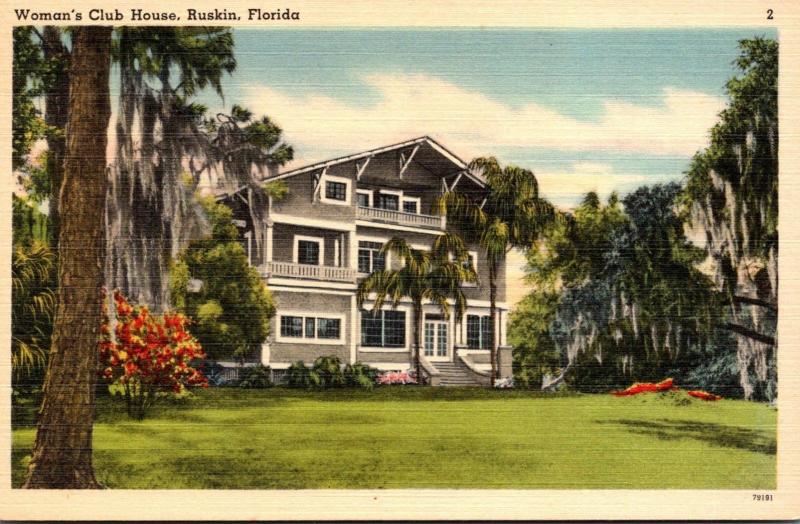 Florida Ruskin Woman's Club House 1949