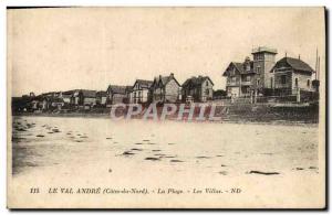 Old Postcard Le Val Andre The Beach Villas