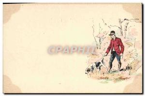 Postcard Old Dogs Dog Hunting hounds has