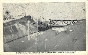 Bridge on Gorge goes Out in Topsham, Maine