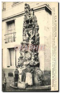 Old Postcard Fountain of Lisieux