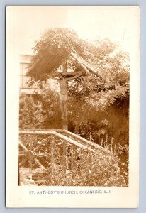 J96/ Oceanside Long Island New York Postcard? c10 St Anthony Church  5