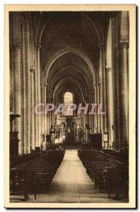 Old Postcard Poitiers Central nave of the Cathedral Saint Pierre