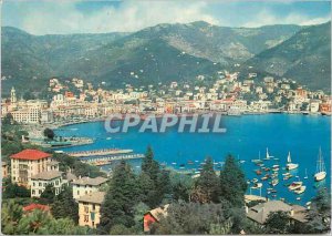 Modern Postcard Panorama Rapallo Yacht