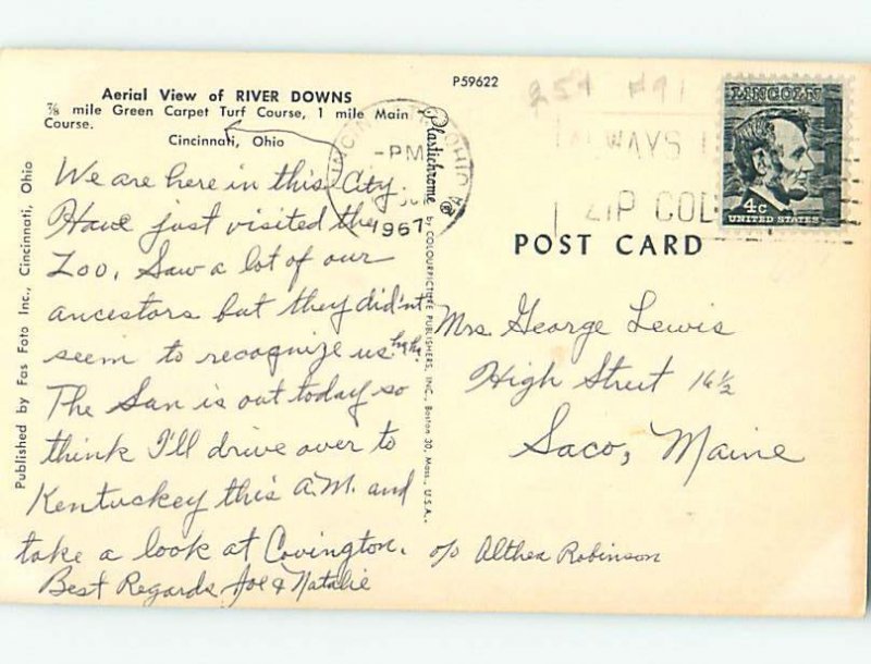 Chrome HORSE RACING SCENE Cincinnati Ohio OH AG5468