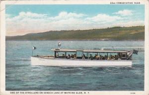 New York Watkins Glen One Of The Strollers On Seneca Lake 1951 Curteich