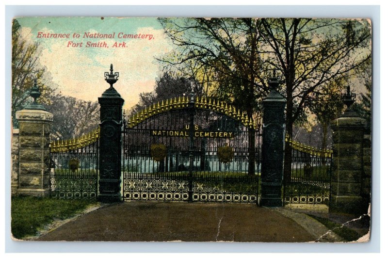 C.1910 National Cemetery, Fort Smith, Ark. Postcard F103E