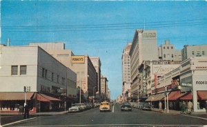 California Fresno Fulton Street automobiles Ball Colorpicture Postcard 22-8907