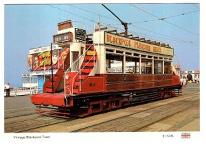 Vintage Blackpool Tram, Pleasure Beach, England