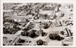 Grand Forks BC From The Air Aerial View Unused Rumsey Co Real Photo Postcard H24