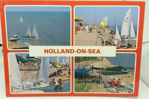 Vintage Multiview Postcard Clacton on Sea Red Arrows Airshow Pier Crazy Golf