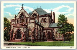 Vtg Lebanon Pennsylvania PA Salem Memorial Chapel 1920s View Old WB Postcard