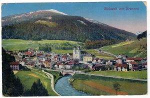Postcard Austria 1917 Steinach am Brenner Tirol Mountains Alps Church Feldpost
