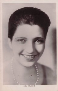 Kay Francis Jazz Big Band Singer Picturegoer RPC Postcard