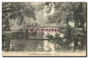 Old Postcard Verrieres le Buisson Lake