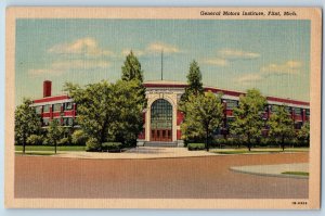 c1940's General Motors Institute Building Facade Flint Michigan Vintage Postcard
