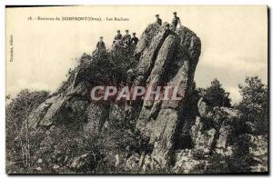 Old Postcard Around Domfront The Rocks