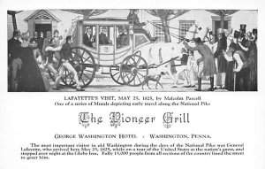 Pioneer Grill, George Washington Hotel Washington, Pennsylvania PA  