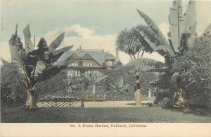 Postcard C-1910 California Oakland A Home Garden Cardinell Vincent CA24-1375