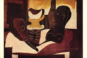 Still Life With Antique Head, By Pablo Picasso  