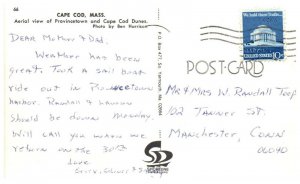 Ariel View Provincetown and Dunes Cape Cod Massachusetts PC 1574