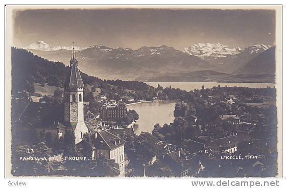 RP, Panorama De Thoune, Thun, Berne, Switzerland, 1920-1940s