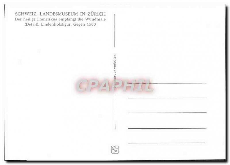 Modern Postcard Schweiz Landesmuseum