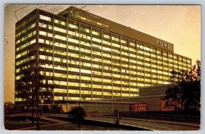 Central Office Building, Ford Motor Company, Dearborn, Michigan, 1966 Postcard