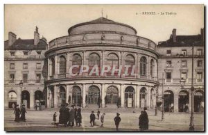 Postcard Old Theater Rennes