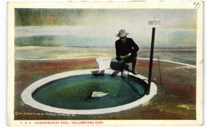 13692 Handkerchief Pool, Yellowstone Park, Northern Pacific Railway Photo