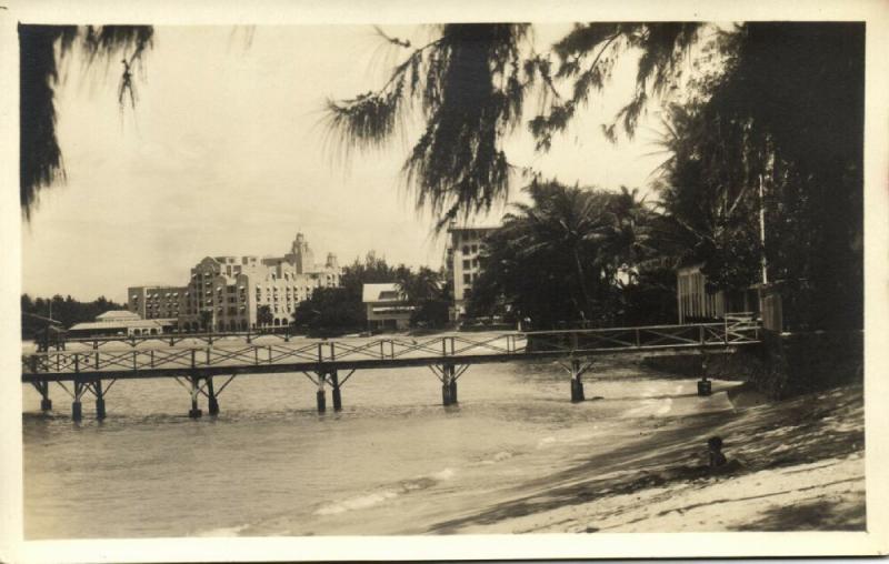 hawaii, HONOLULU, Royal Hawaiian Hotel, Bridge (1930s) RPPC