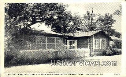 Chanticleer Log Cabin Derry Nh 1953 Hippostcard