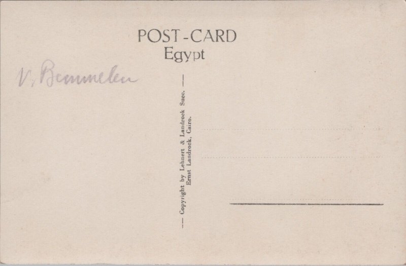 Egypt Cairo Interior of the Mosque Mohamed Ali Vintage RPPC C086