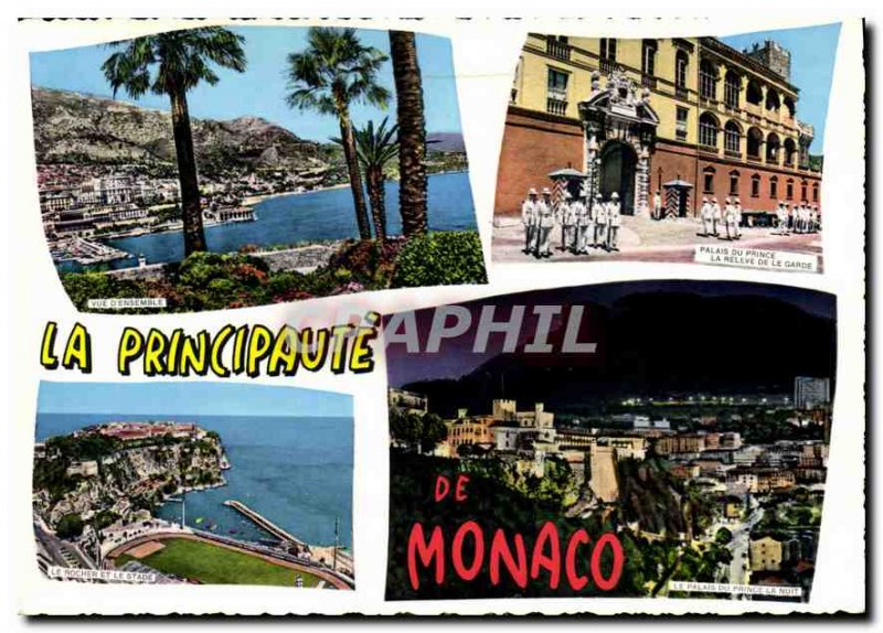 Modern Postcard The French Riviera the Principality of Monaco Monte Carlo