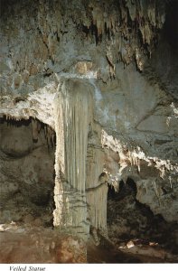 Vintage Postcard Veiled Statue Rock Formation Carlsbad Caverns National Park NM