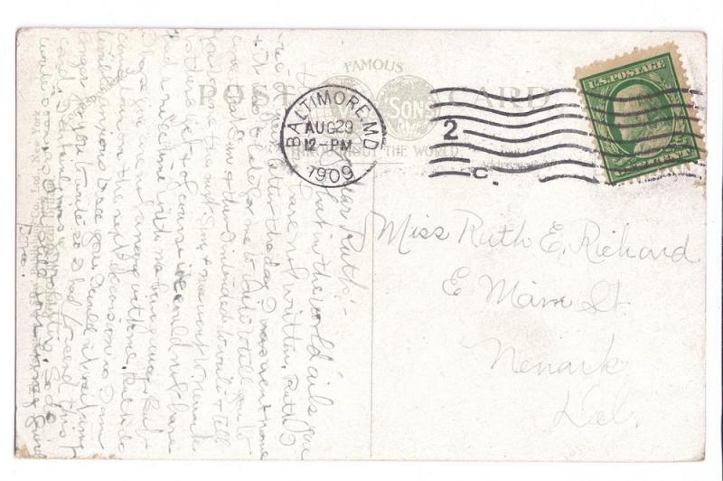 Baltimore MD City Hall 1909 International Machine Cancel