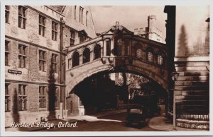 England Oxford Hertford Bridge Vintage RPPC C124