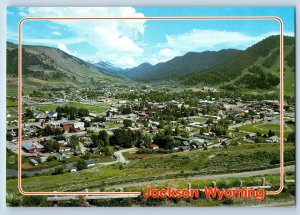 c1950's Jackson Wyoming Southern Entrance To Grand Teton National Park Postcard