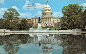 US1 USA Capitol Washington D.C. 1981 building mirroring in lake postcard