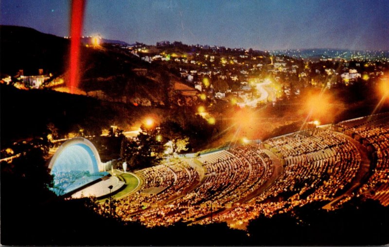 California Hollywood Bowl World Famous Hollywood Bowl At Night 1958