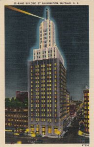 BUFFALO, New York, 1930-40s ; Rand Building at night