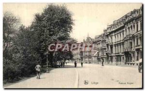 Old Postcard Liege Avenue Rogier
