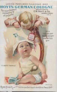 E.W. Hoyt & Co, Lowell, Ma Hoyt's German Cologne Advertising Card (49394)