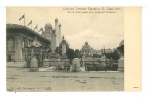 MO - St Louis. 1904 Louisiana Purchase Expo, W. Lagoon near Mines & Metal.