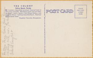 Delray Beach, FLA., The Colony, A modern fireproof hotel.